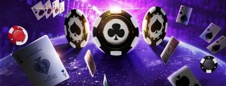 Fun games banner with dice and tokens